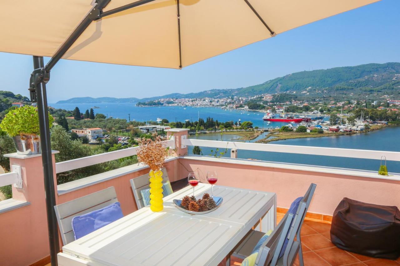 Skiathos Seaview Villa With Pool Punta Екстер'єр фото