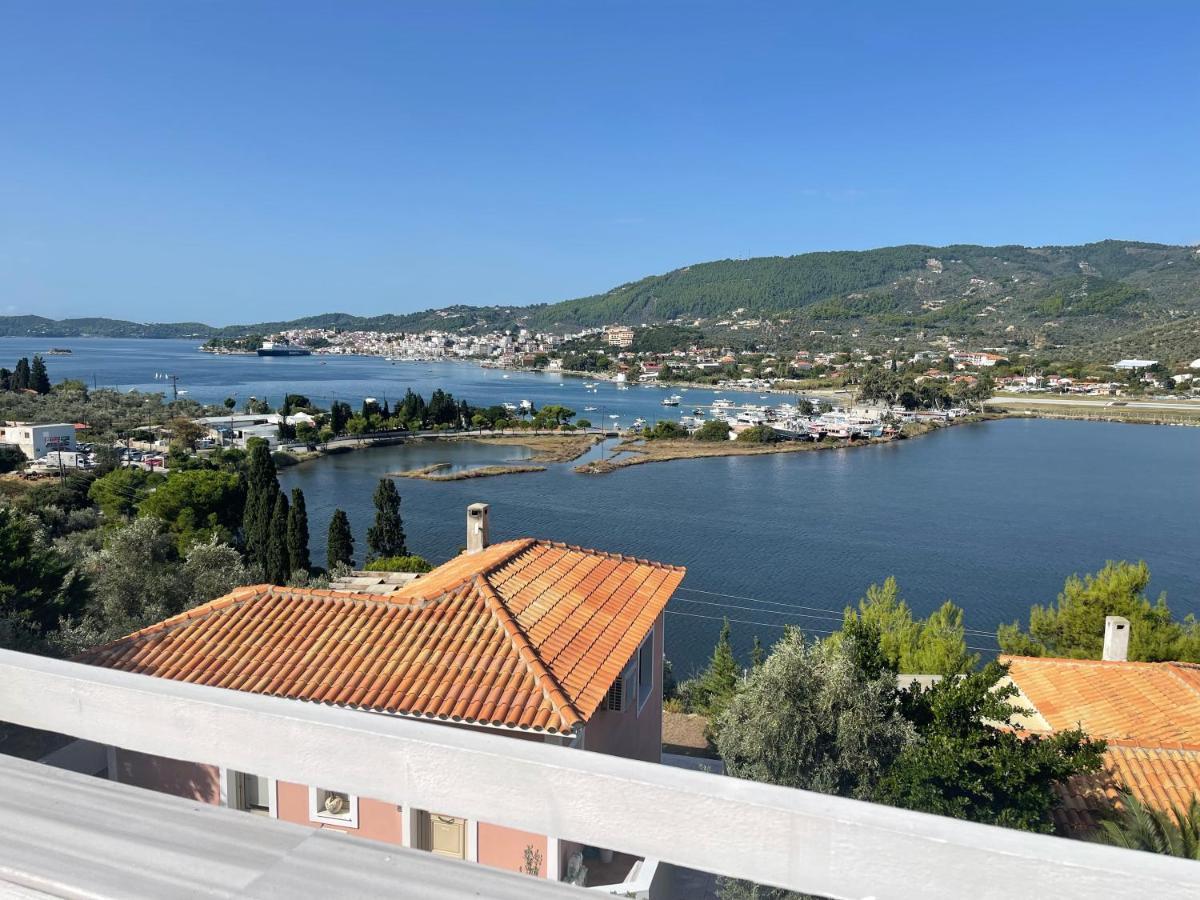 Skiathos Seaview Villa With Pool Punta Екстер'єр фото