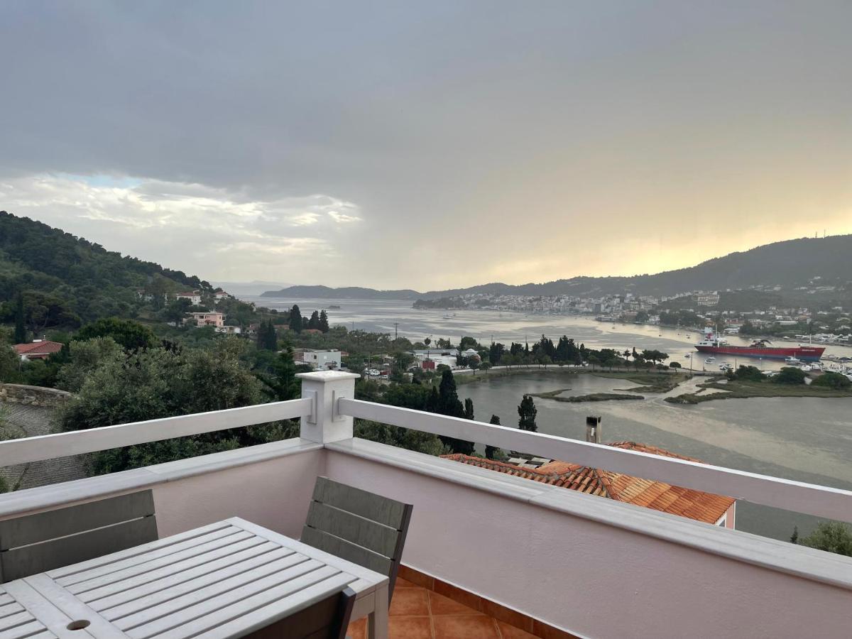 Skiathos Seaview Villa With Pool Punta Екстер'єр фото